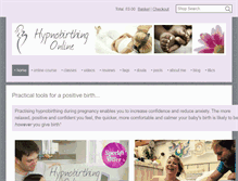 Tablet Screenshot of hypnobirthing-online.com